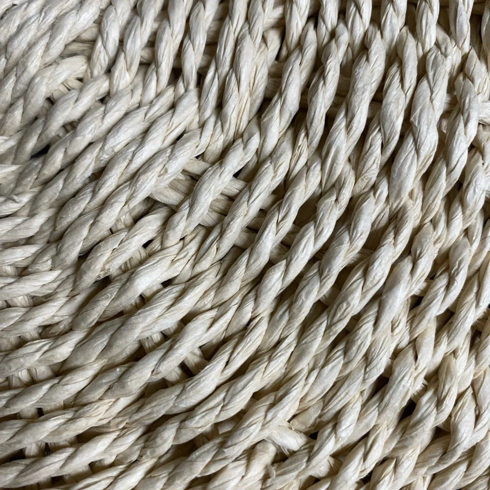 Primark Beach Summer Woven Wicker/ Straw/Rattan Bag Lined With Pocket - Picture 14 of 14